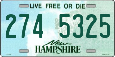 NH license plate 2745325