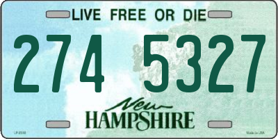 NH license plate 2745327