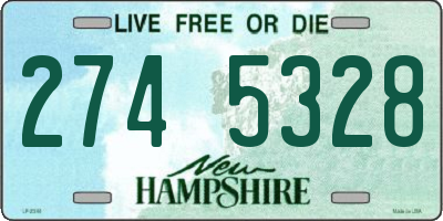 NH license plate 2745328
