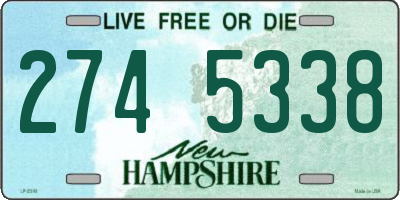 NH license plate 2745338
