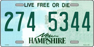 NH license plate 2745344