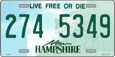 NH license plate 2745349