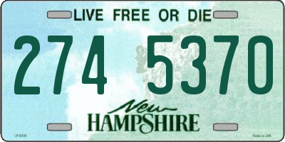 NH license plate 2745370