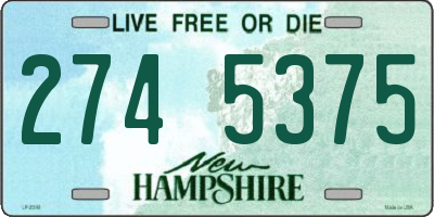NH license plate 2745375
