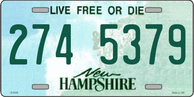 NH license plate 2745379