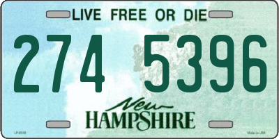 NH license plate 2745396