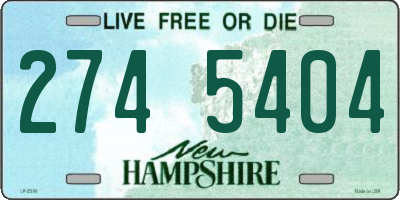 NH license plate 2745404