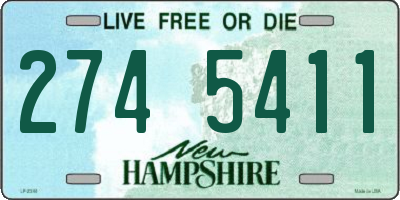NH license plate 2745411