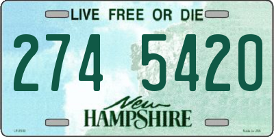 NH license plate 2745420