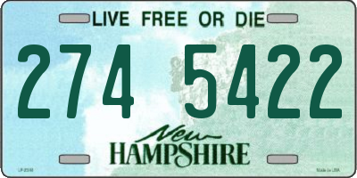 NH license plate 2745422