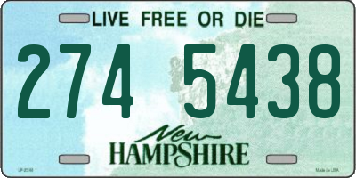 NH license plate 2745438
