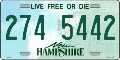 NH license plate 2745442