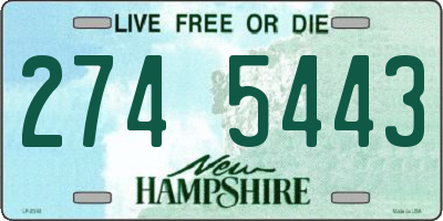 NH license plate 2745443