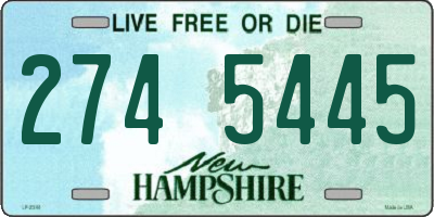 NH license plate 2745445