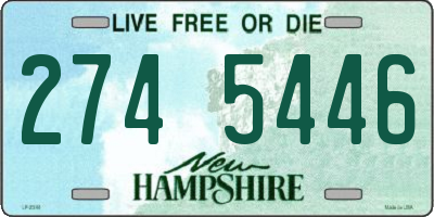 NH license plate 2745446
