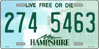 NH license plate 2745463