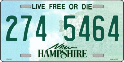 NH license plate 2745464