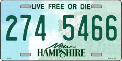 NH license plate 2745466