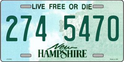 NH license plate 2745470