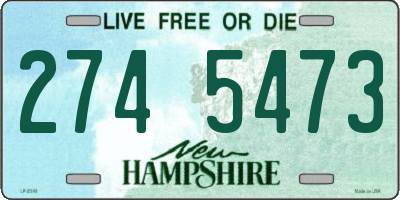 NH license plate 2745473