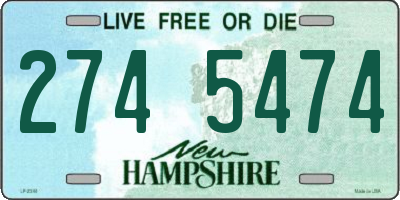 NH license plate 2745474