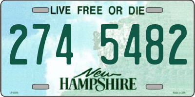 NH license plate 2745482