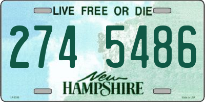NH license plate 2745486