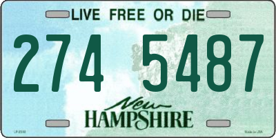 NH license plate 2745487