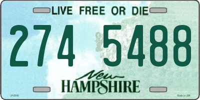 NH license plate 2745488
