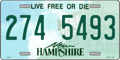 NH license plate 2745493