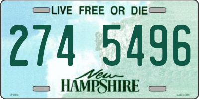 NH license plate 2745496