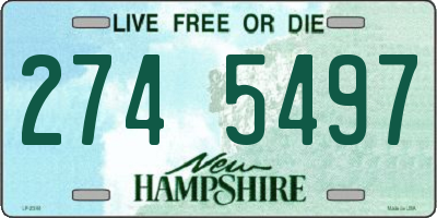 NH license plate 2745497