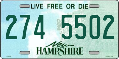 NH license plate 2745502