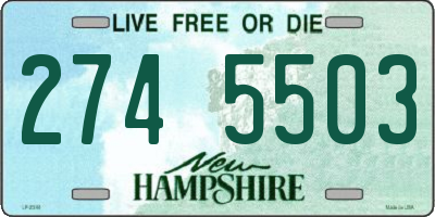 NH license plate 2745503
