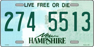 NH license plate 2745513