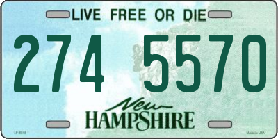 NH license plate 2745570
