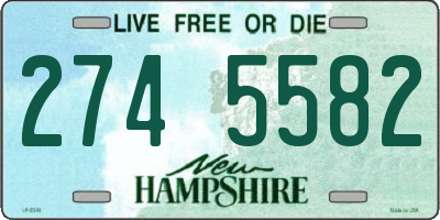 NH license plate 2745582