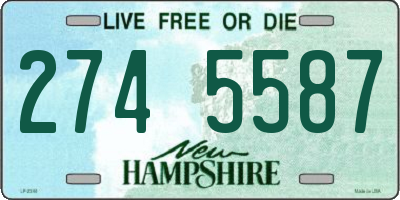 NH license plate 2745587
