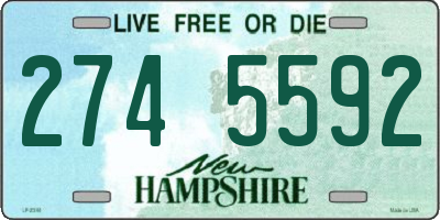 NH license plate 2745592