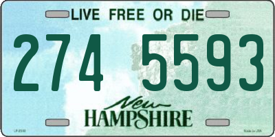 NH license plate 2745593