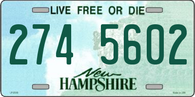 NH license plate 2745602