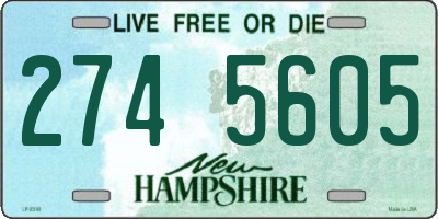NH license plate 2745605