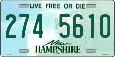 NH license plate 2745610