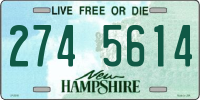 NH license plate 2745614
