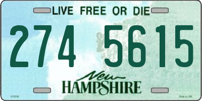 NH license plate 2745615