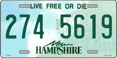 NH license plate 2745619