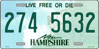 NH license plate 2745632