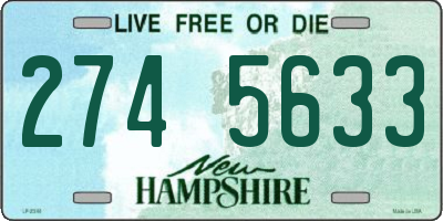 NH license plate 2745633