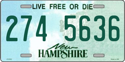 NH license plate 2745636