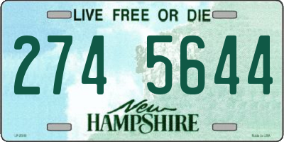 NH license plate 2745644
